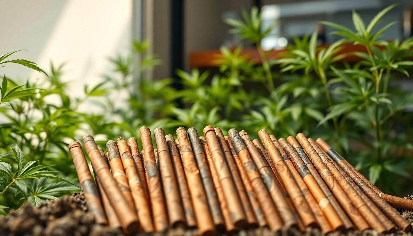 Can you buy weed online uk? Enjoy quality pre-rolled joints displayed in a vibrant dispensary setting.