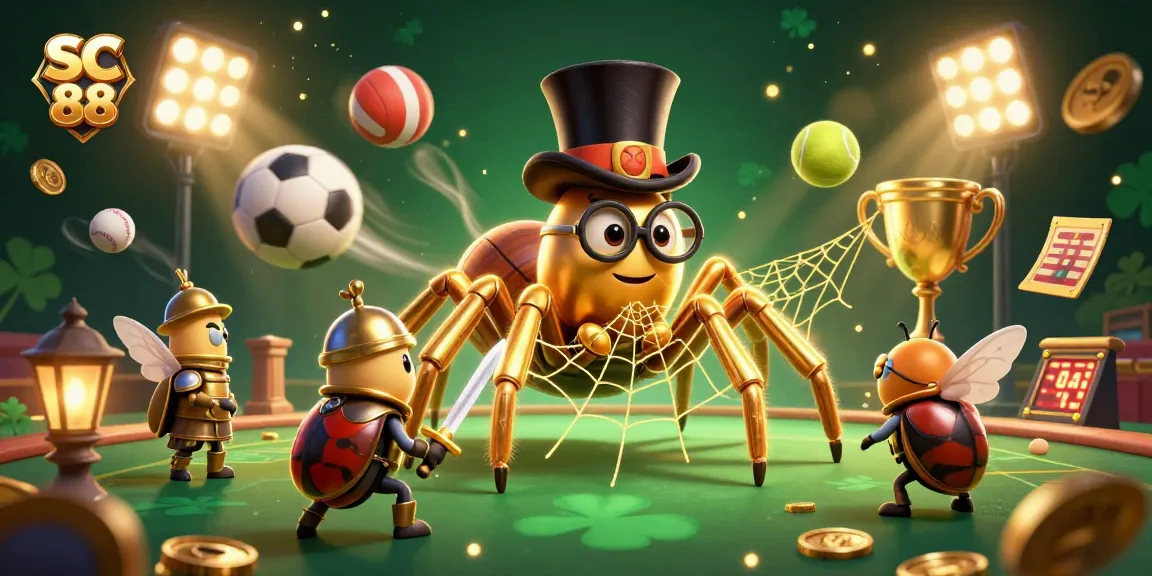 Engage with the SC 88 online casino experience featuring dynamic gaming elements in a vibrant illustration.