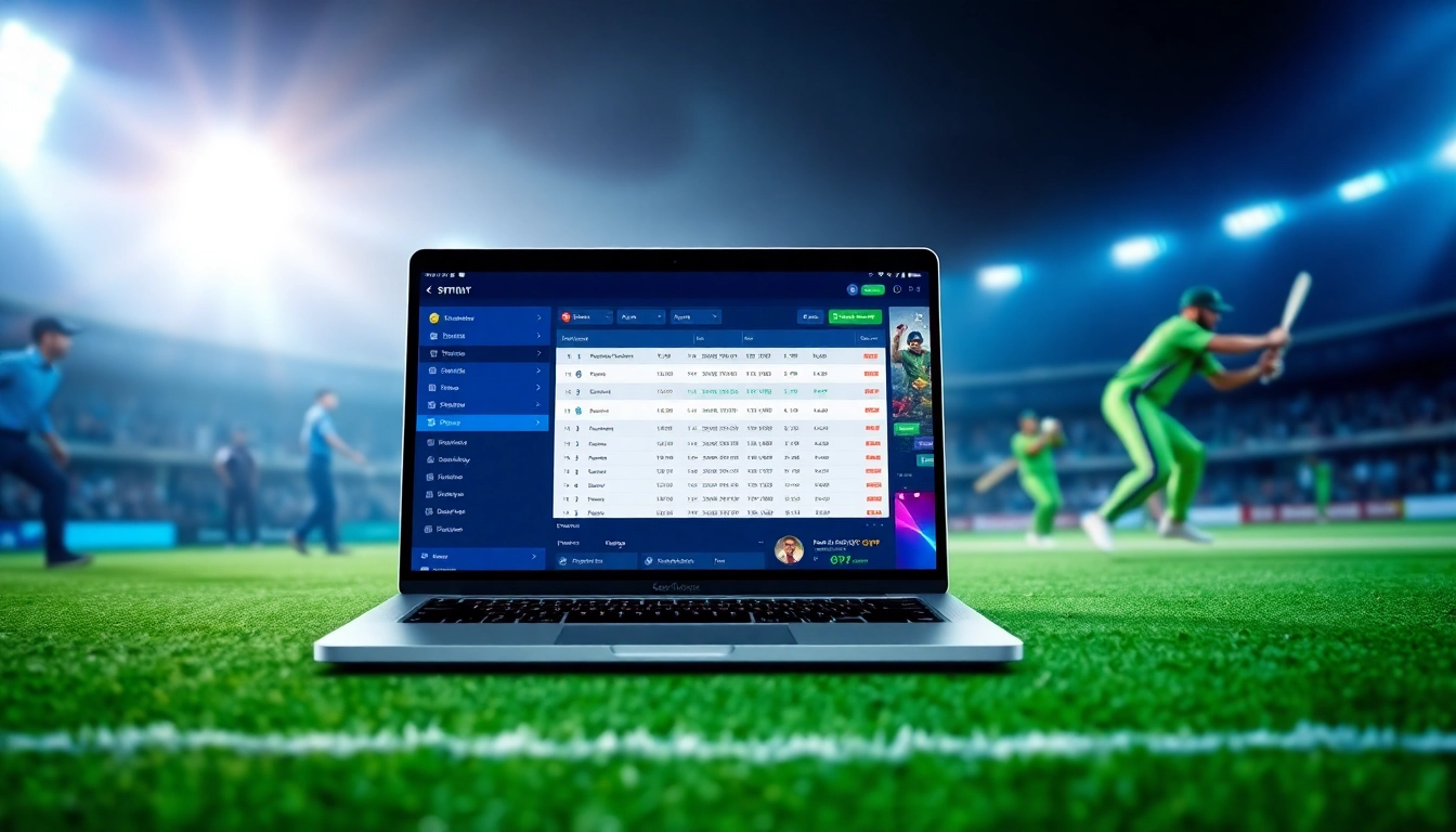 Exciting cricket betting experience with Jeetbuzz on a modern laptop.