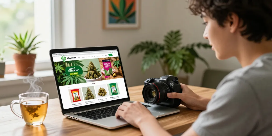 Experience weed online uk shopping with vibrant strains and a cozy atmosphere while browsing.