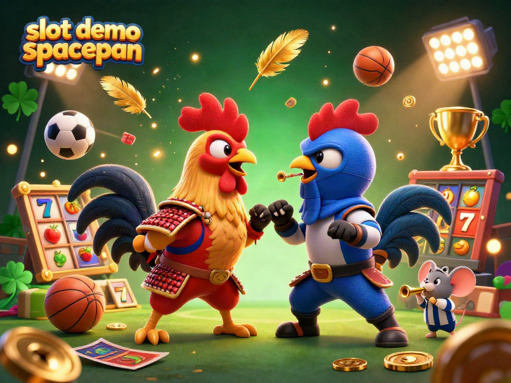 Spin to win with slot demo spaceman in an epic showdown of roosters, vibrant elements, and high stakes.
