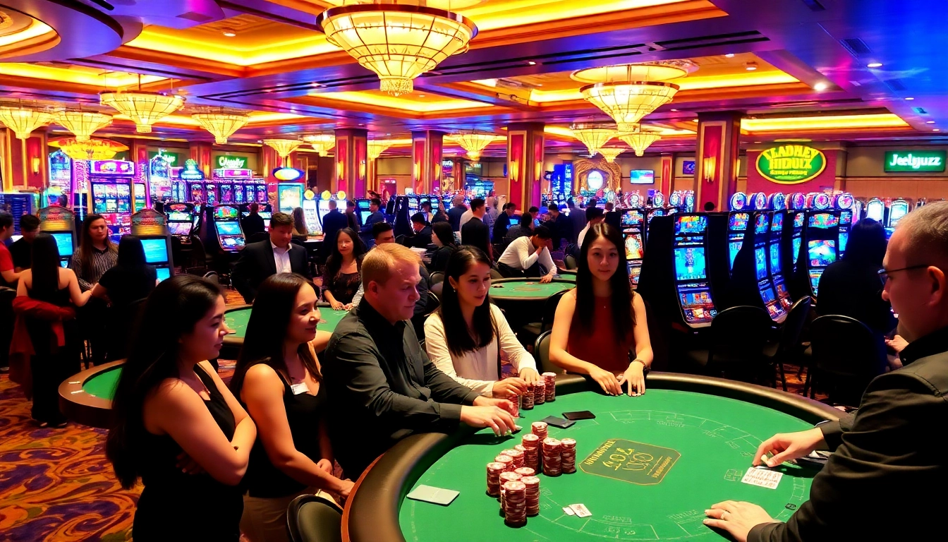 Experience the thrill of betting at Jeetbuzz with players enjoying high-stakes casino games.