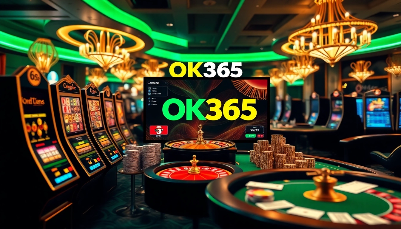 Experience the excitement of online gambling at OK365 casino with vibrant games and betting options.