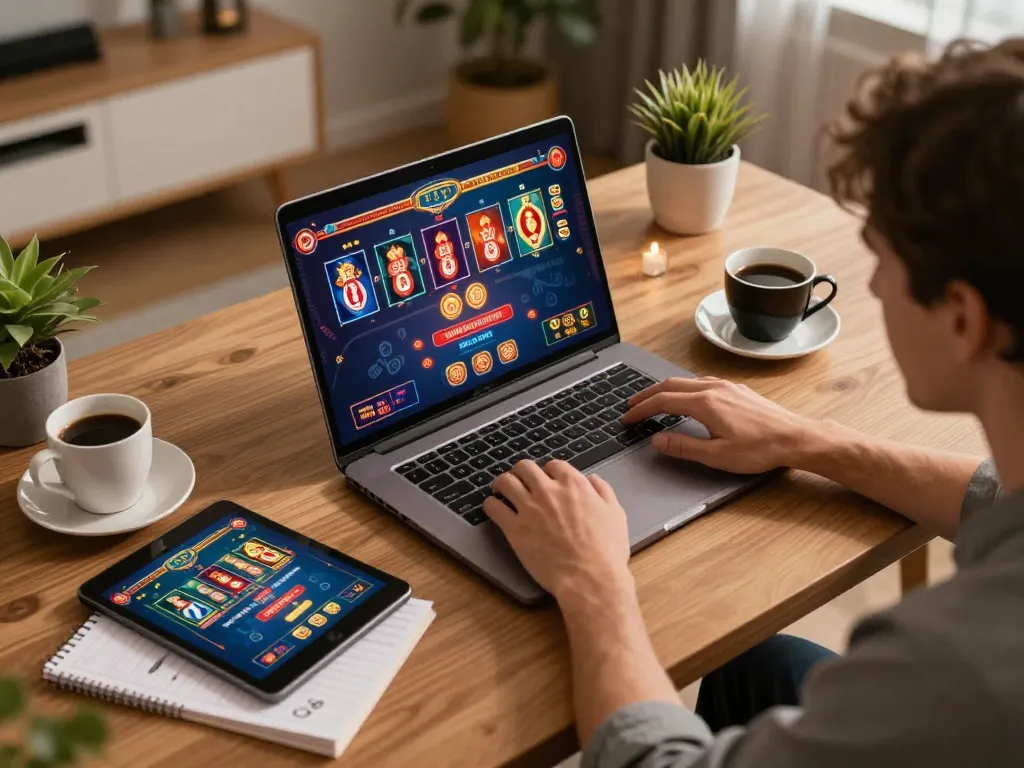 Engage with GG88 casino experiences while enjoying online gaming in a cozy home setting.