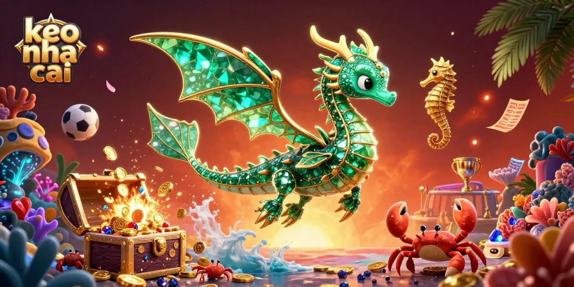 Engage with keo nha cai dynamic betting action, showcasing lively characters amidst underwater wealth.