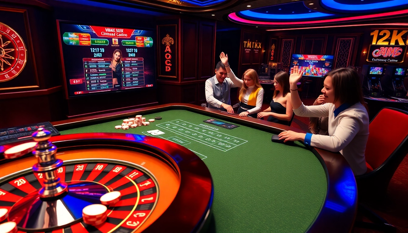 Experience the thrill of the vmax game with immersive online casino gameplay featuring vibrant slot machines and poker tables.