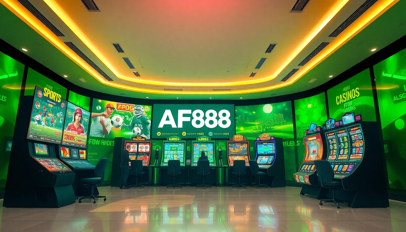 Experience the excitement of AF88's online gaming platform showcasing diverse betting options.
