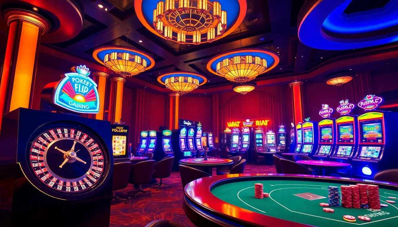 Experience thrilling casino action with https://xx88.nl/ showcasing vibrant slot machines and poker tables.
