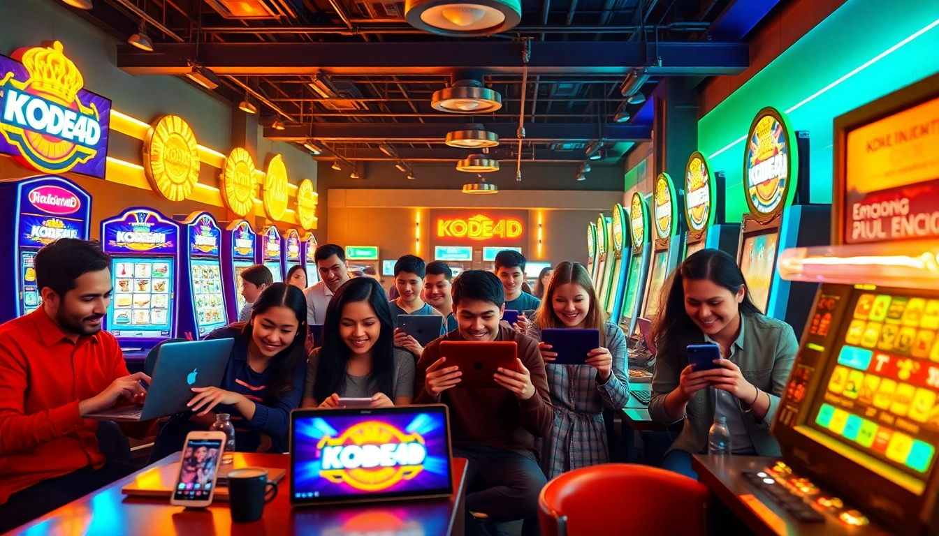 Situs kode4d gaming experience with diverse players enjoying immersive online slots.