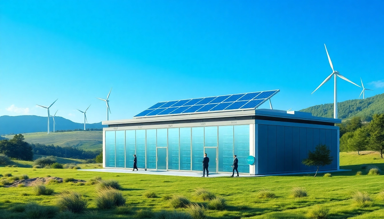 Dynamic cryptocurrency cloud mining facility showcasing best cloud mining platforms with renewable energy sources.