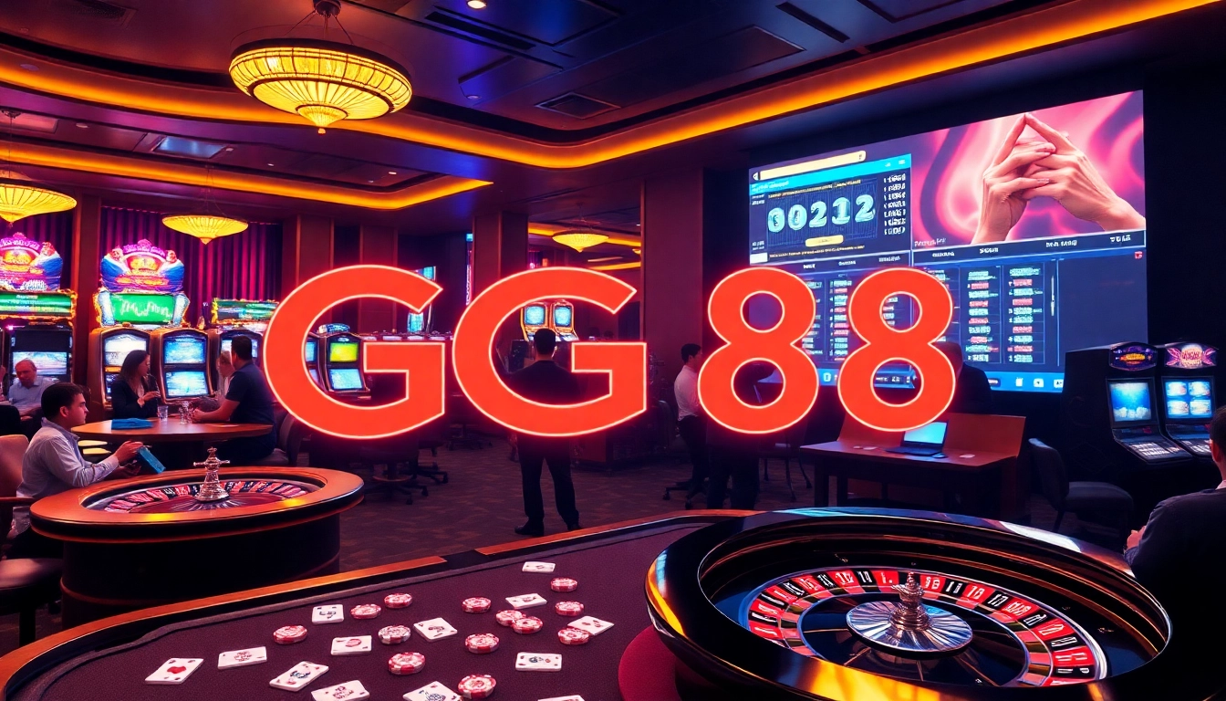 Experience the excitement of GG88 with vibrant casino activities and high-stakes gambling scenes.
