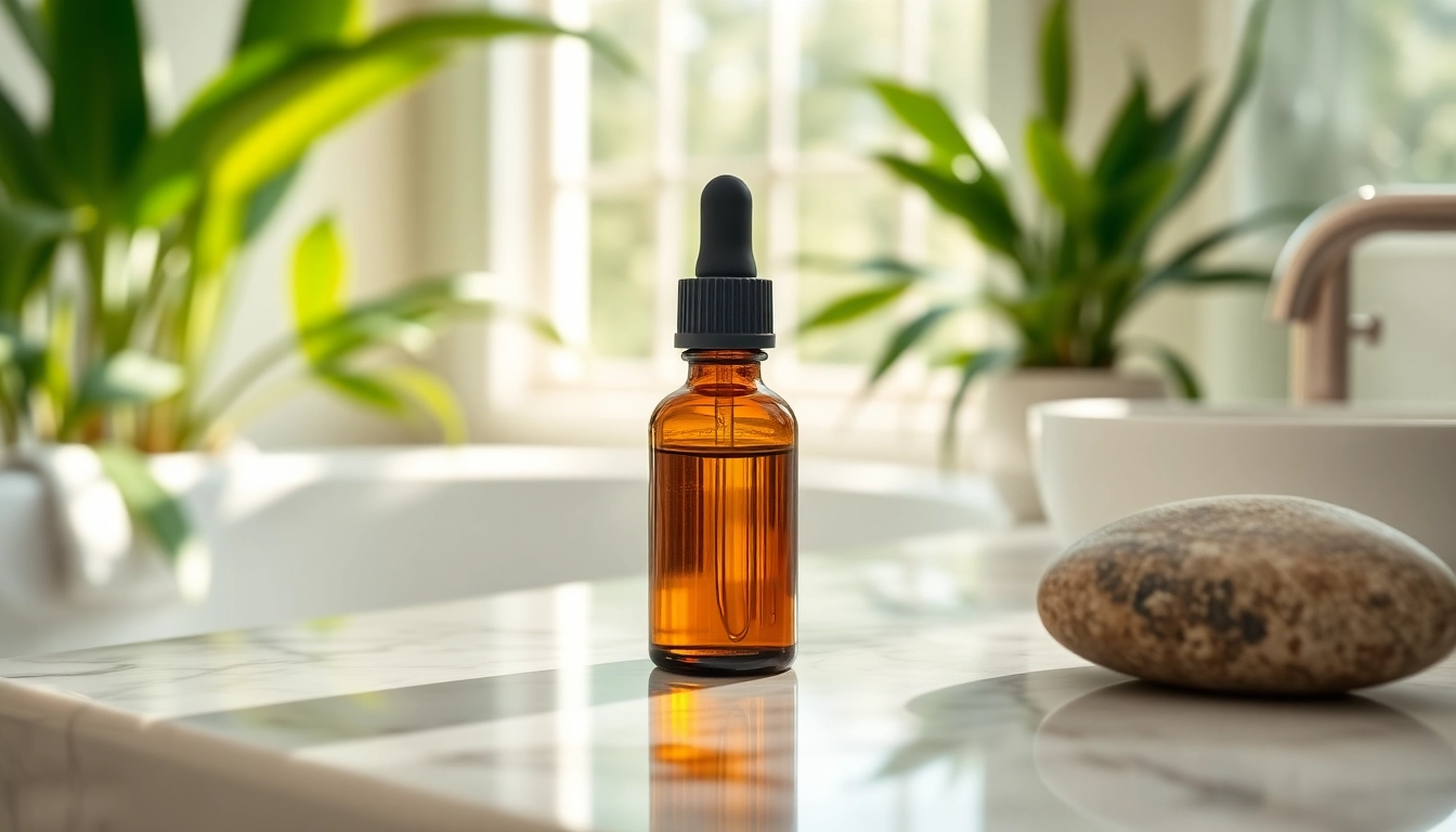 Apply CBD oil for skin to nourish and rejuvenate as wellness-focused skin treatment.
