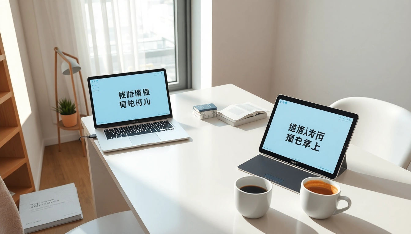 Discover how 有道翻译 enhances communication with multi-device translation in a modern workspace.