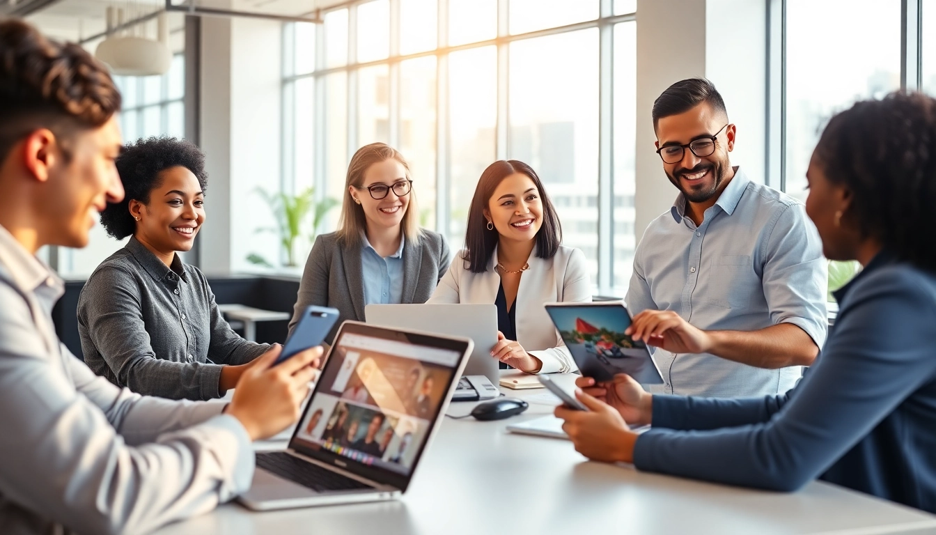 Efficient collaboration with Microsoft Teams下载 in a modern office setting.