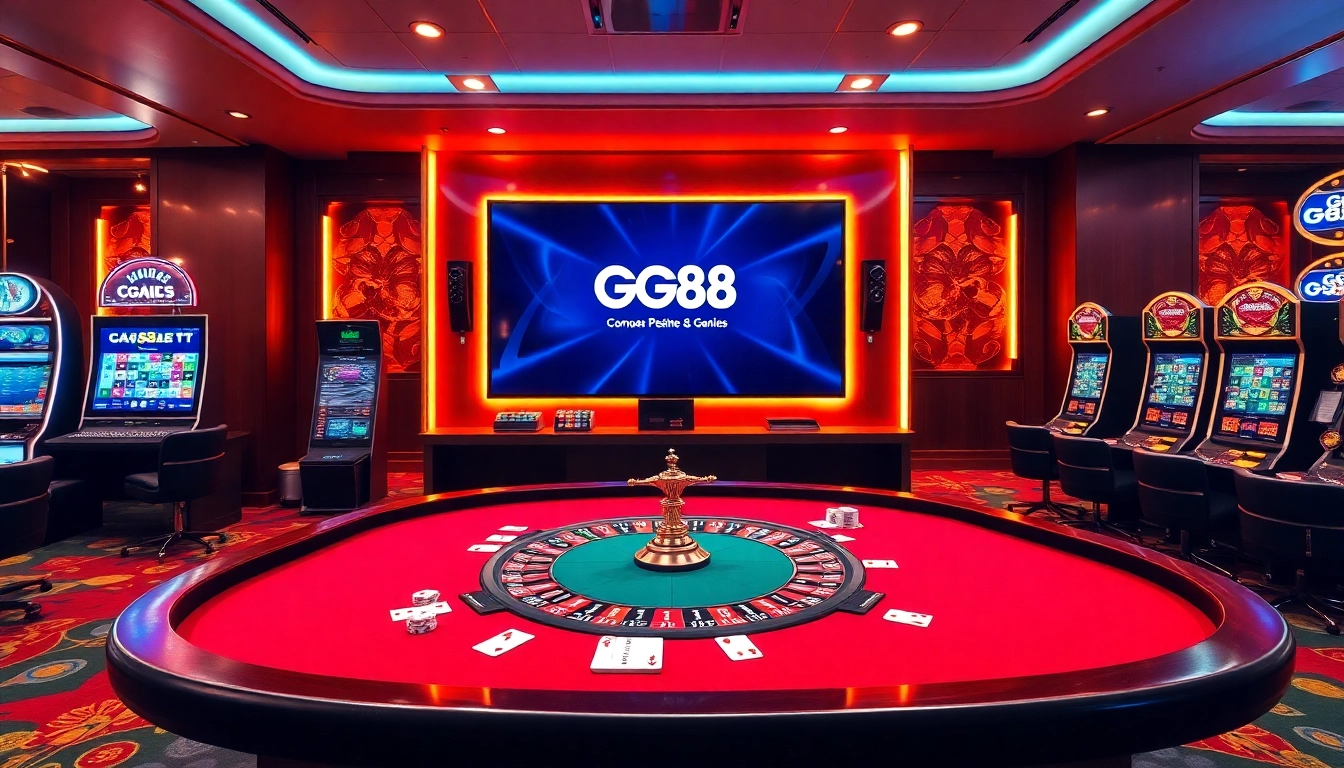Experience thrilling games at GG88, the top online casino offering exciting slot machines and poker tables.