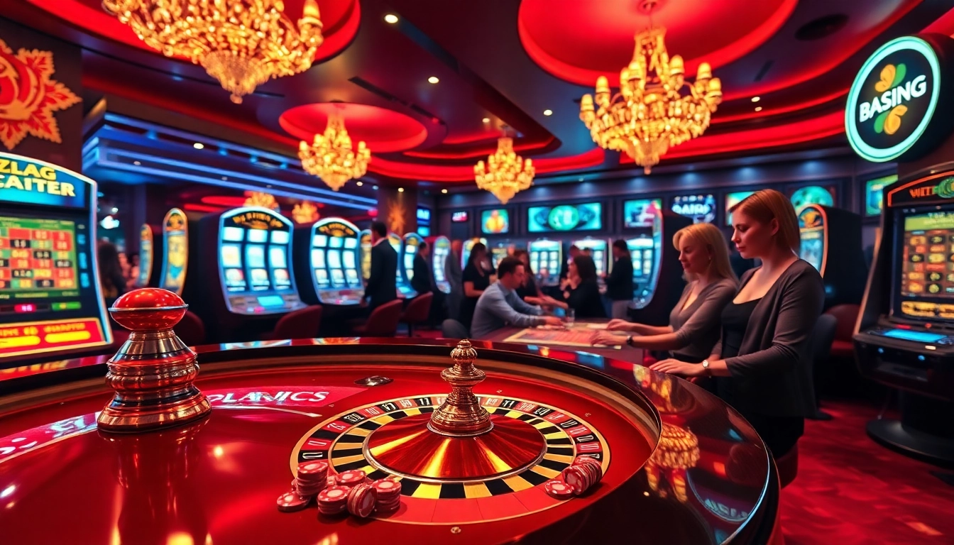 Experience exciting gaming action at https://f168.ing/ with vibrant casino visuals showcasing roulette and poker.
