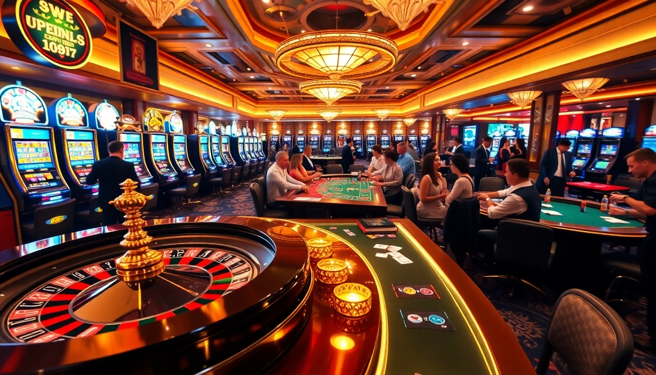 Experience the thrill of winning at cwin's luxurious casino tables and slot machines.