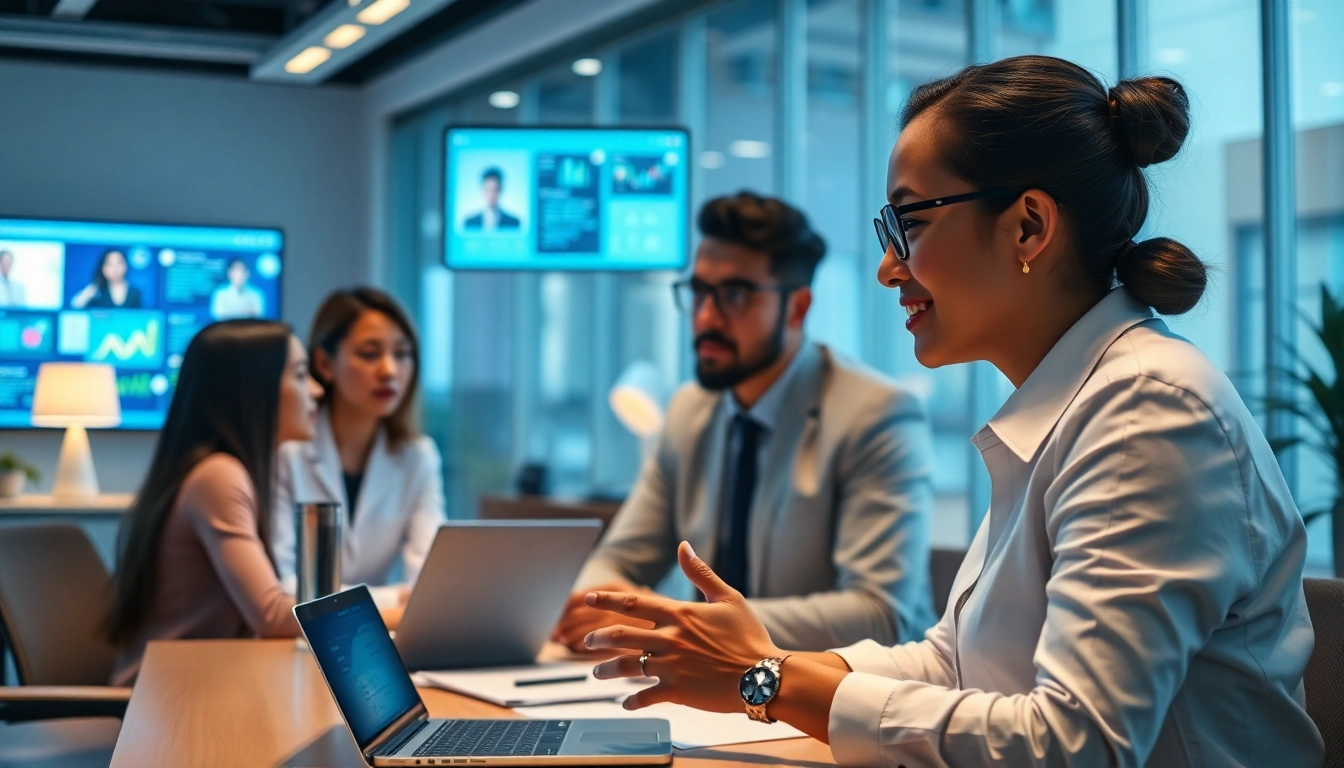 专业人员使用美洽平台开展高效客户服务。