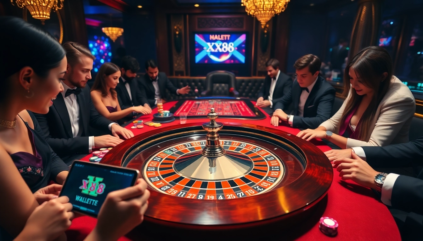 Engage in the excitement of XX88 with dynamic casino table action and mobile gaming interfaces.
