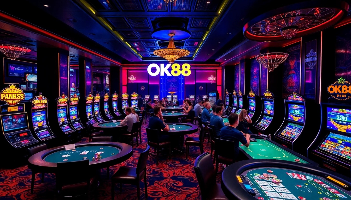 Players winning at OK88, showcasing a thrilling casino experience filled with excitement.