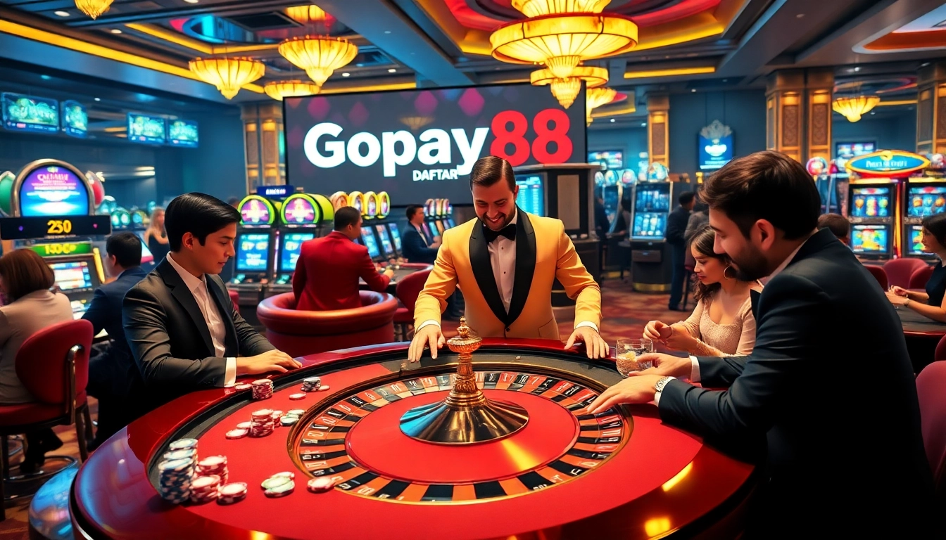 Experience the thrill of Gopay88 Daftar at a luxury casino with exciting gameplay and vibrant atmosphere.